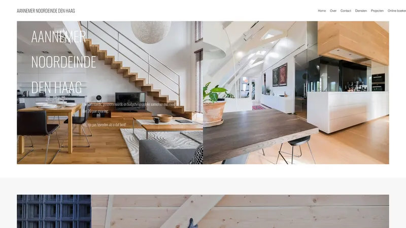 Website van Aannemer Noordeinde
