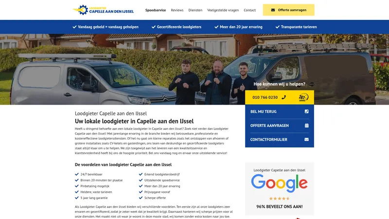 Website van admin