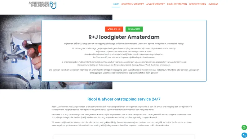 Website van Amsterdamsesnelservice