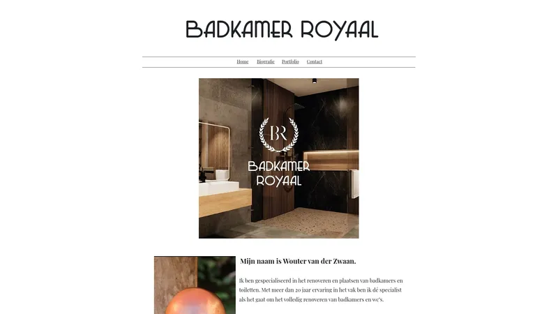 Website van Badkamerroyaal