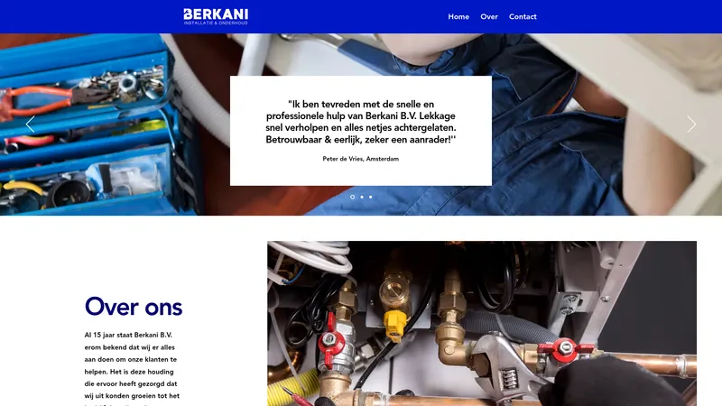 Website van Berkani B.V.