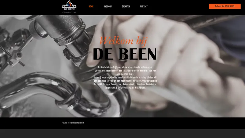 Website van de Been installatietechniek
