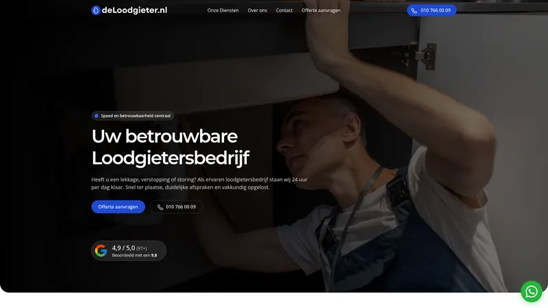 Website van De Loodgieter