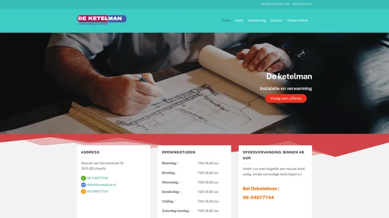 Website van Deketelman