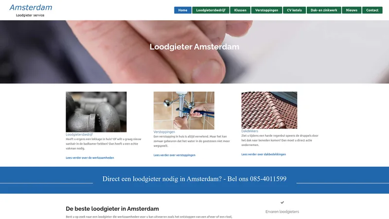 Website van Deloodgieteramsterdam