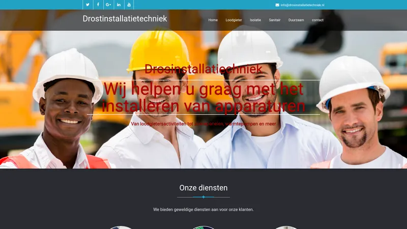 Website van Drostinstallatietechniek