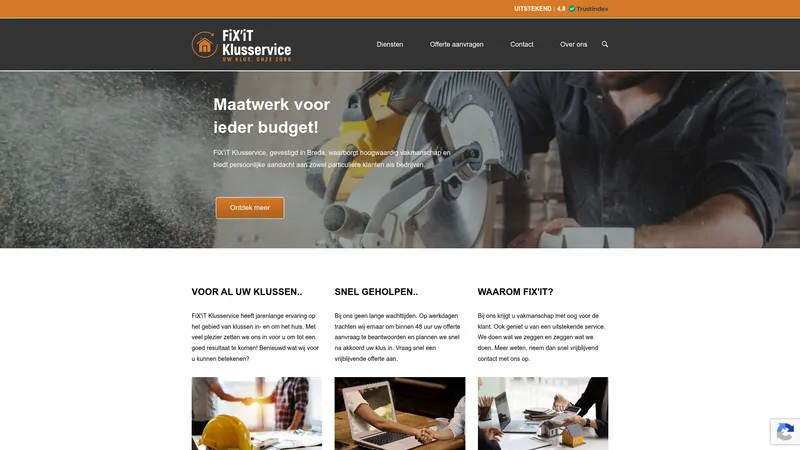 Website van FiXIT Klusservice