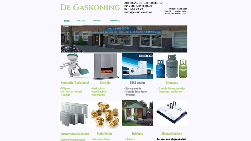 Website van Gaskoning