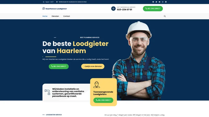 Website van Haarlemse Loodgieter