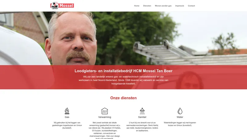 Website van HCM Mossel Ten Boer