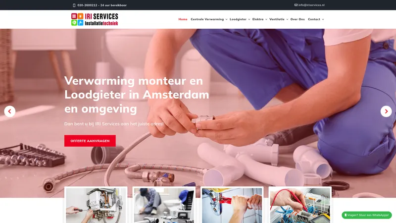 Website van IRI Services