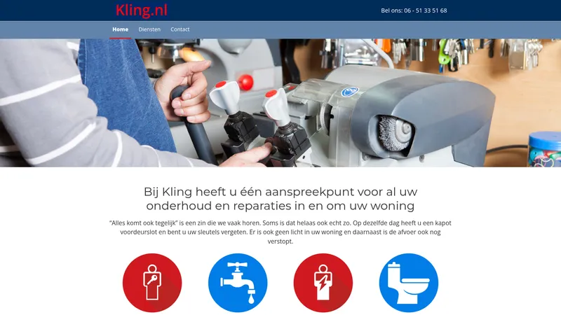 Website van Kling