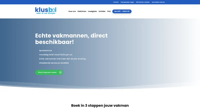 Website van Klusbol