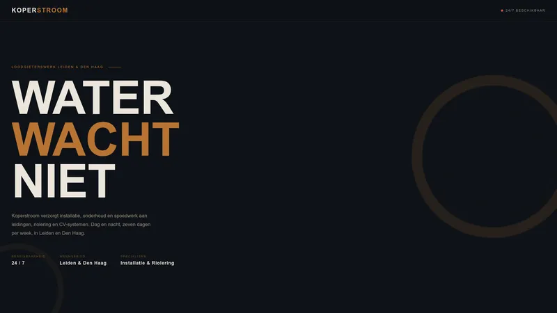 Website van Koper Stroom