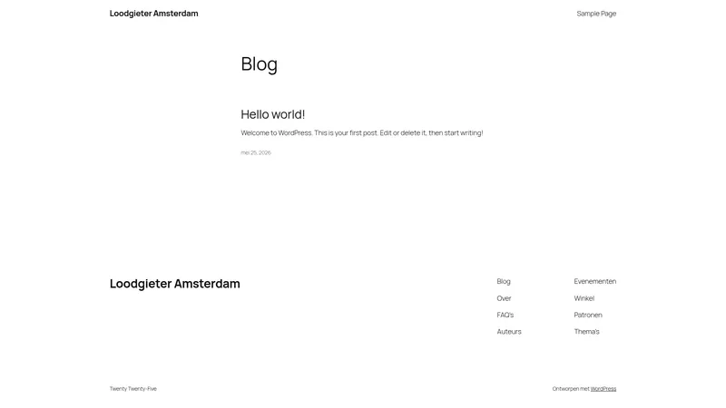 Website van Loodgieter Amsterdam