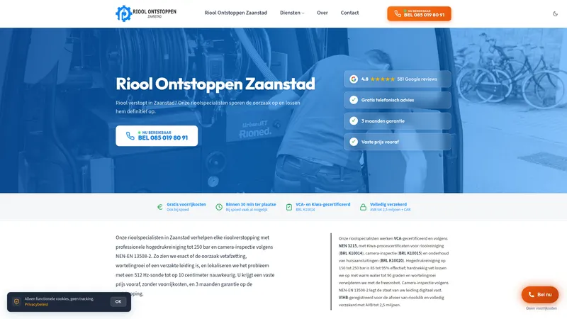 Website van Loodgieter in Oldebroek