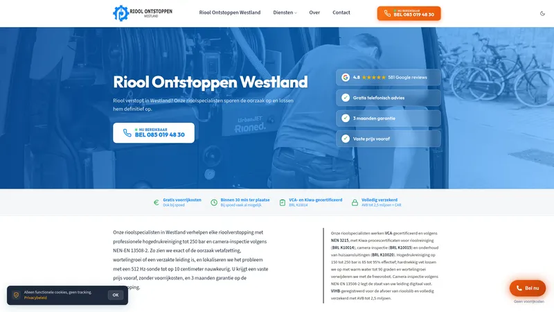 Website van Loodgieter in Oldebroek