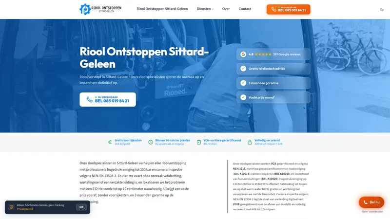 Website van Loodgieter in Oldebroek