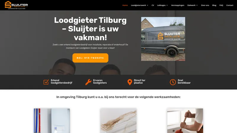 Website van Loodgieter Postelmans