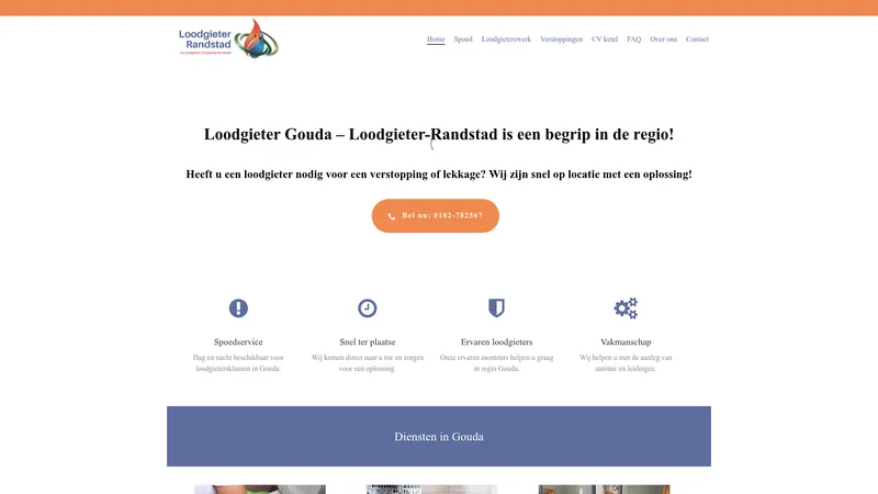 Website van Loodgieter-Randstad