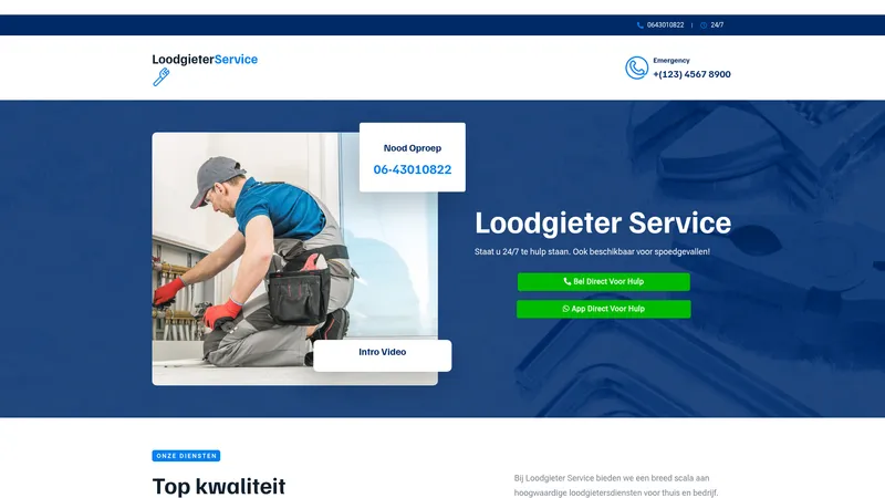 Website van Loodgieter Service