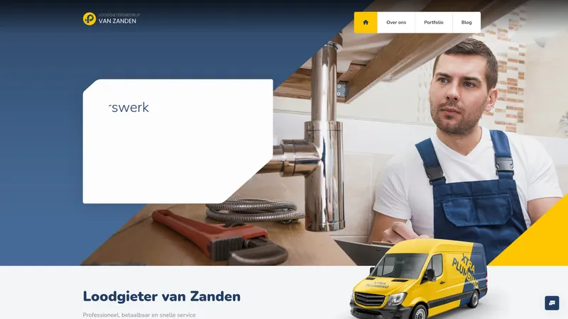Website van Loodgieter van Zanden