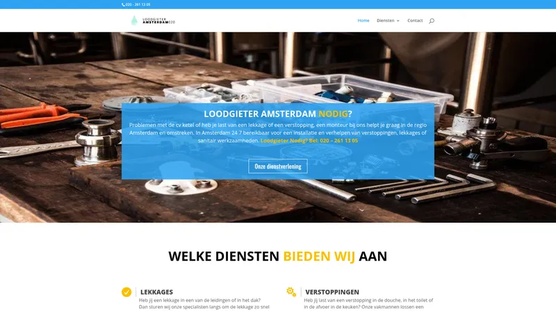 Website van Loodgieteramsterdam020