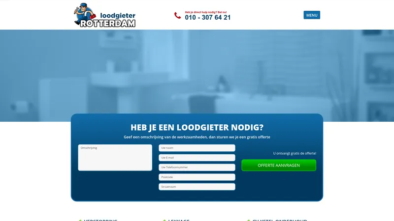 Website van LoodgieterinRotterdam Co