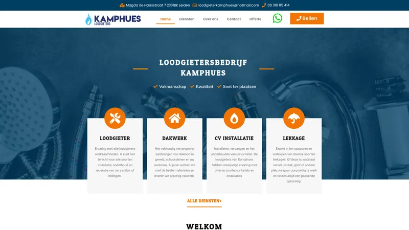 Website van Loodgieterkamphues