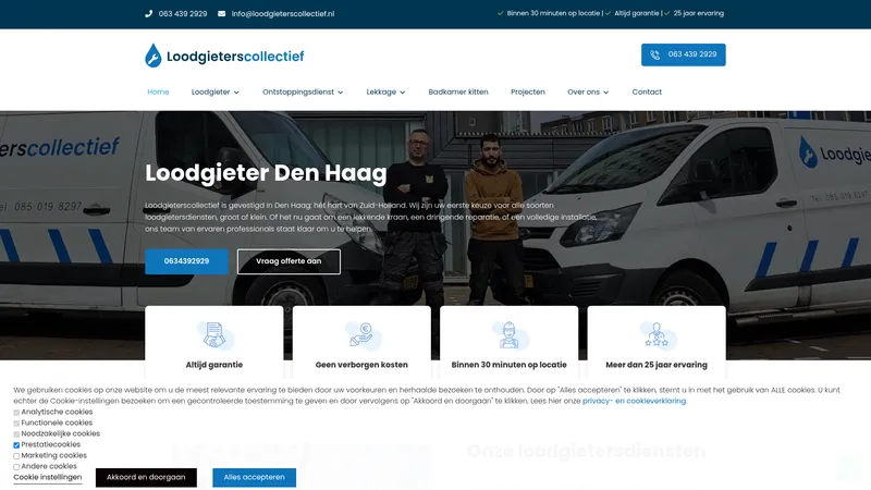Website van Loodgieterscollectief