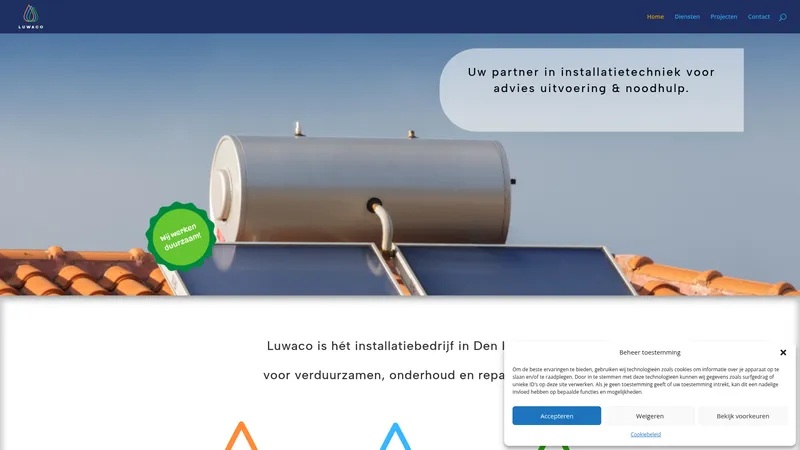 Website van Luwaco