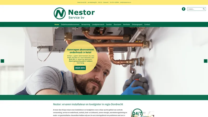 Website van Nestor Service BV