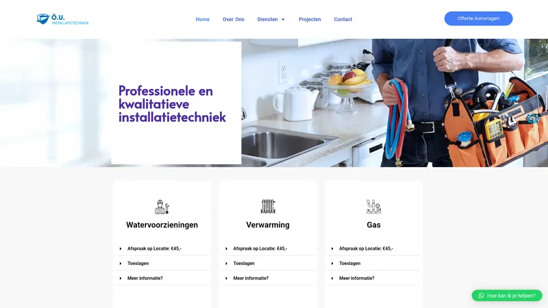 Website van OU Installatietechniek