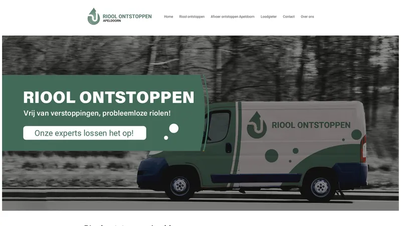 Website van Riool ontstoppen Apeldoorn
