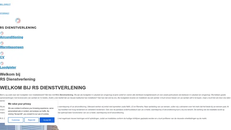 Website van RS-Dienstverlening