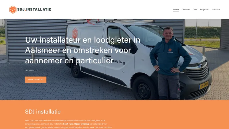 Website van sdj installatie