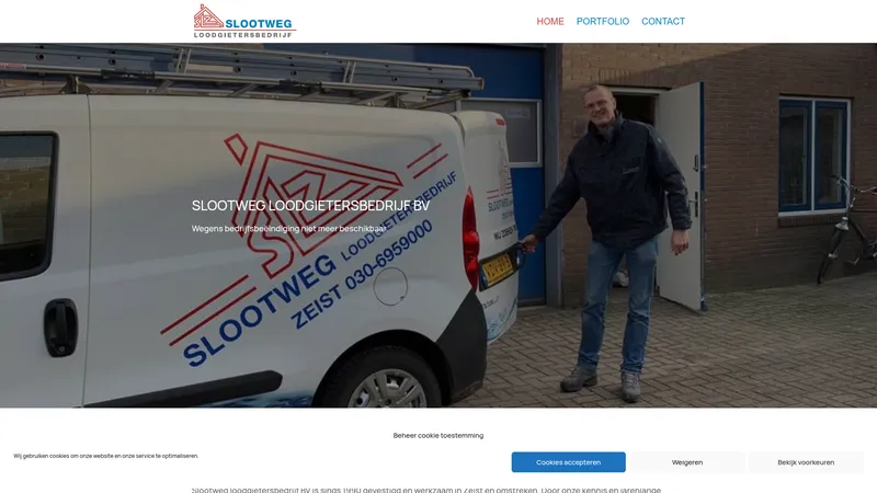 Website van Slootweg Loodgieter
