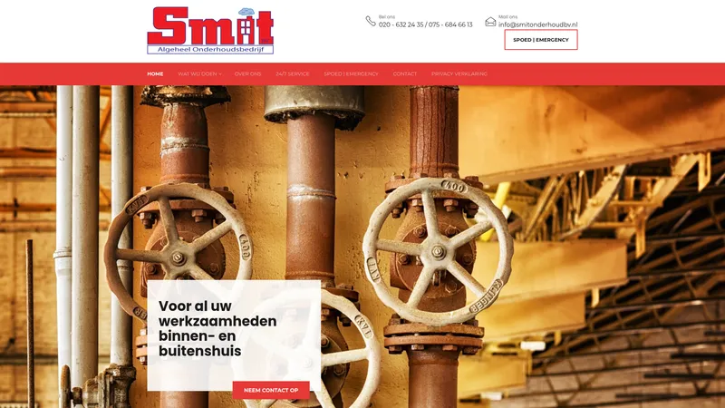 Website van Smit Algeheel Onderhoud B.V
