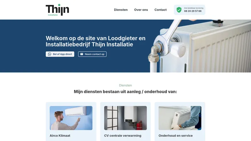 Website van Thijn Installatie Venlo