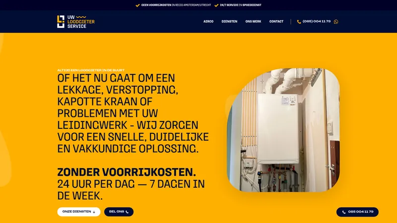 Website van Uw Loodgieter Service