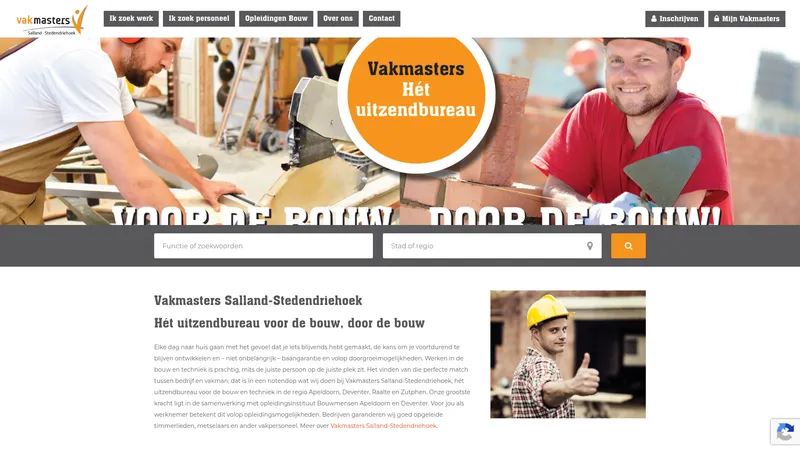 Website van Vakmasters Salland-Stedendriehoek