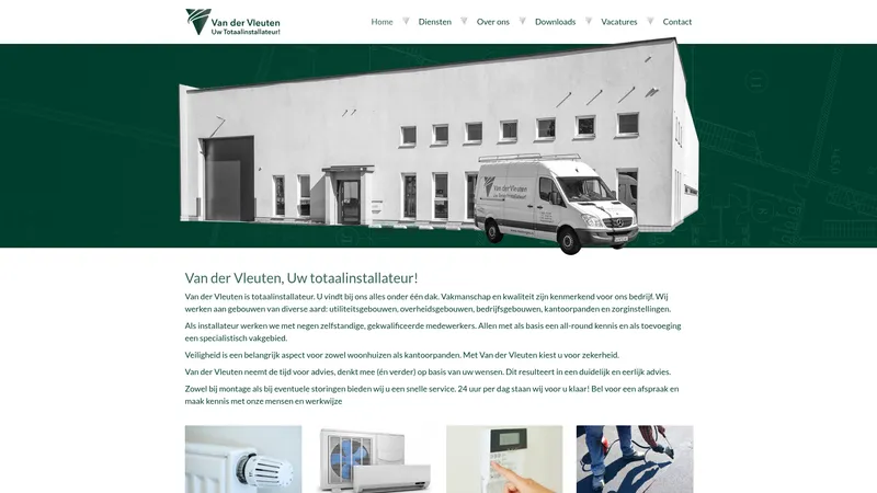 Website van Van der Vleuten