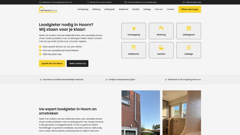 Website van van Hassel Service