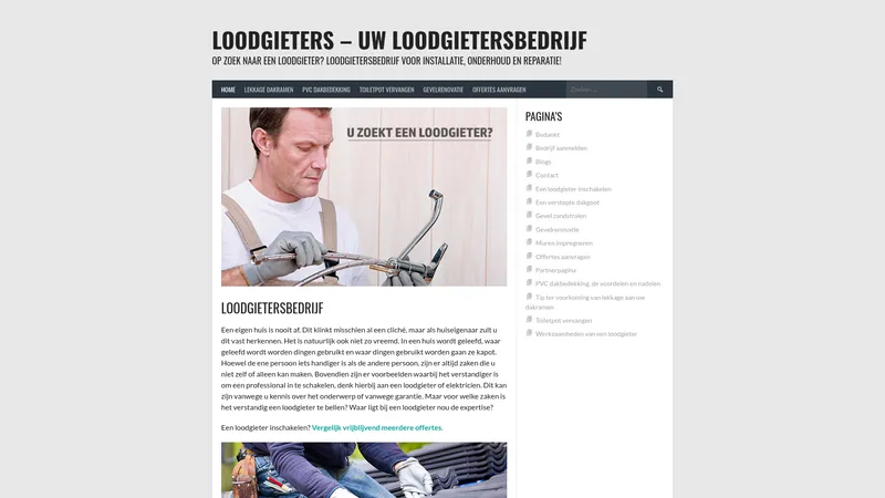 Website van Van Keulen Loodgieters