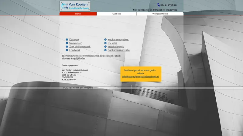 Website van vanrooijentechniek