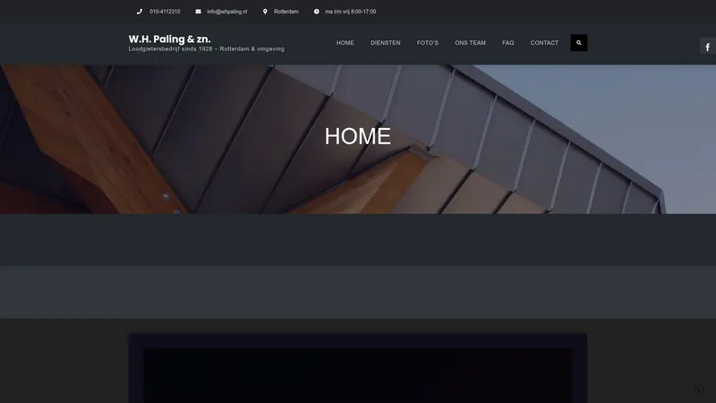 Website van W.H. Paling & zn.