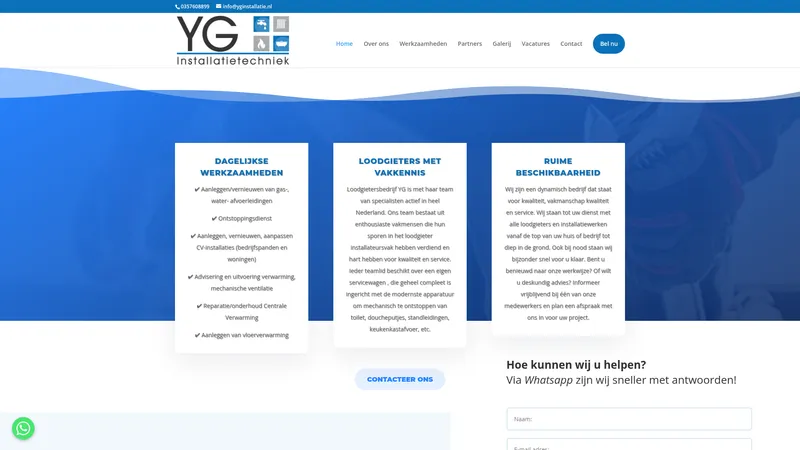 Website van YGINSTALLATIE